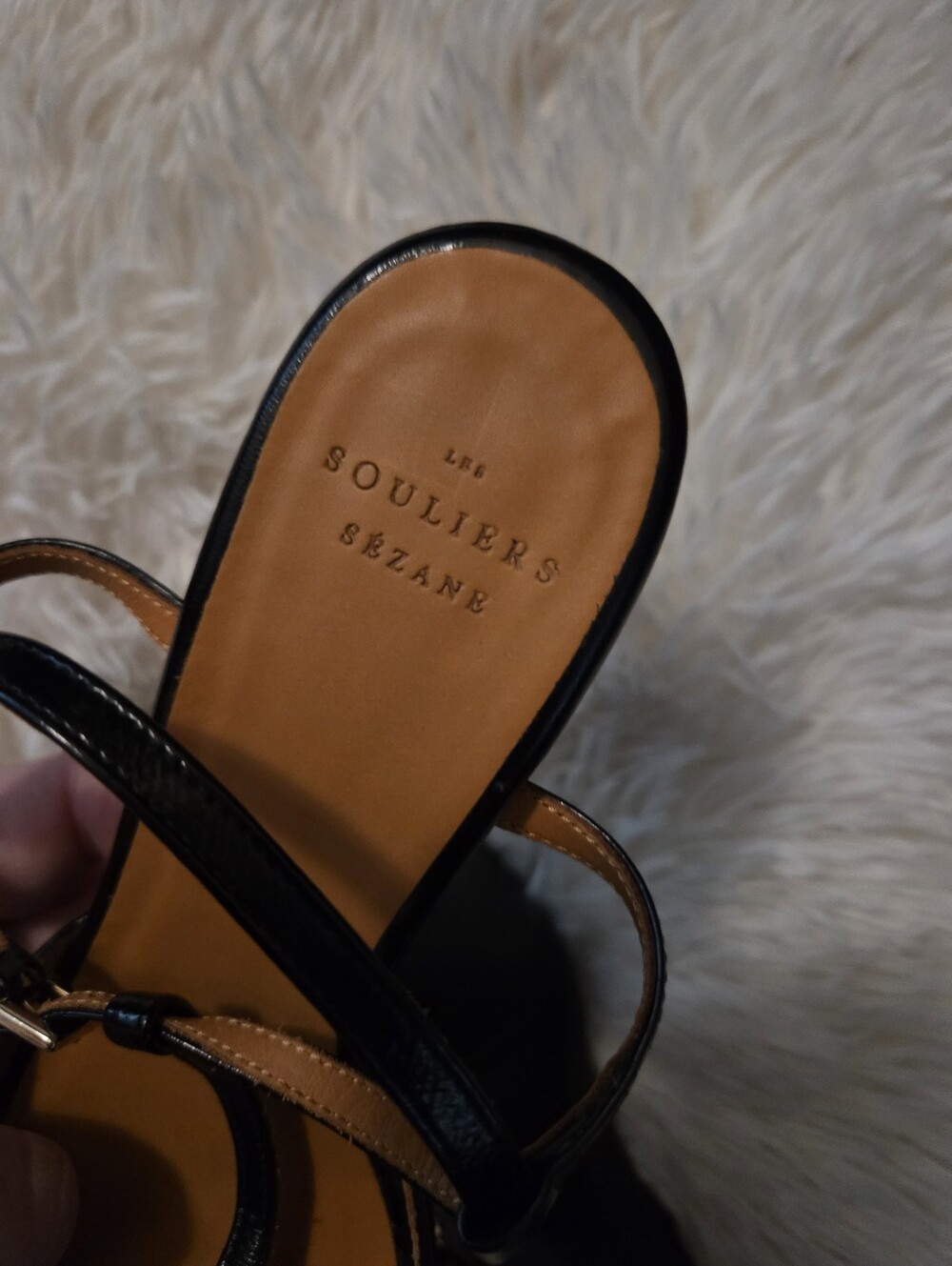 Sezane Selena Sandals in Vintage Black size 37 - Picture 10 of 13